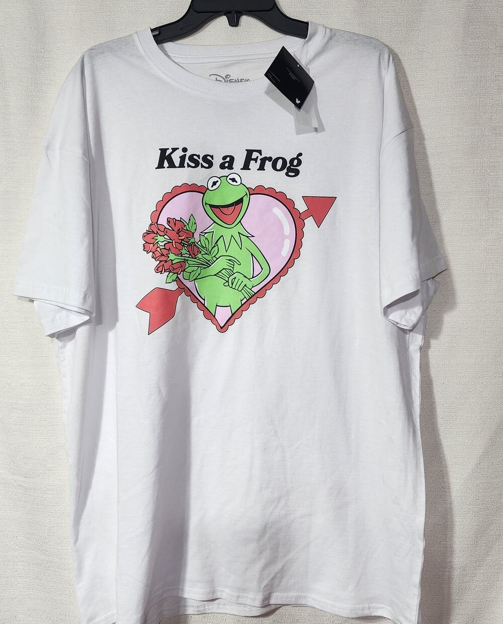 Kermit ''Kiss a frog'' men's XXL shirt